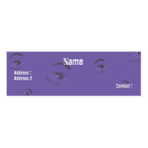 Purple Eyes - Skinny business cards