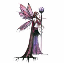 Purple Fairy Photo Sculpture Ornament