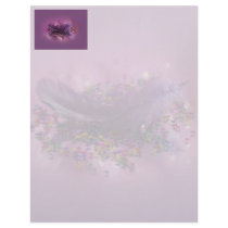Purple Fairys Feather Letterhead