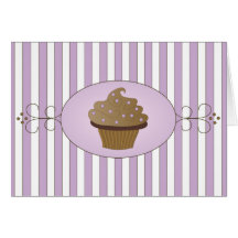 Purple Fancy Cake Card