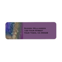 purple fantasy custom return address labels
