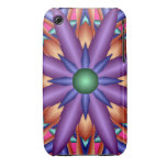 Purple fantasy flower iPhone 3 case