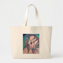 Purple Fantasy Horse Tote Bag