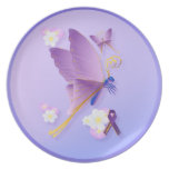 Purple Fibro Awareness Plate