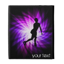 Purple Figure Skating iPad Folio Covers