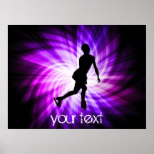 Purple Figure Skating Print