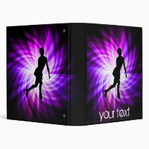 Purple Figure Skating Vinyl Binders