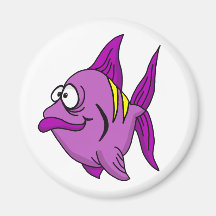 Purple Fish Magnets