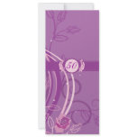 Purple Floral Anniversary Invitation