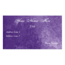 Purple Floral Business Card