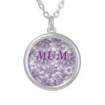 Purple Floral Custom Jewelry