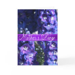 Purple Floral Mother's Day Greeting Card