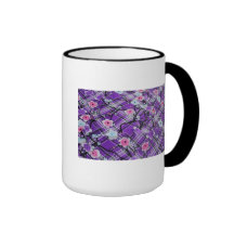 Purple Floral Mugs
