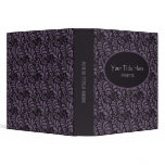 Purple Floral Pattern binder