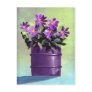 Purple Floral Still Life Postcards