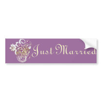 Purple Floral Wedding Invitation Set