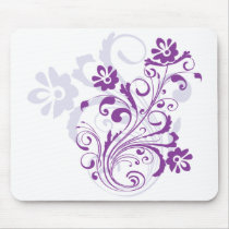 Purple Flourish Mousepad