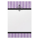 Purple Flourish Stationery Design