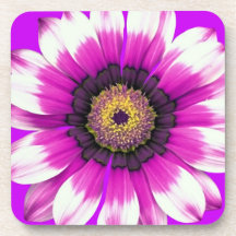Purple Flower Beverage Coaster