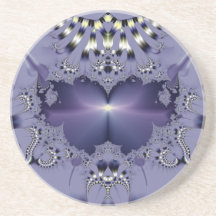 Purple Flower Beverage Coaster