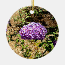 Purple Flower Bunch Ornaments