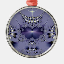 Purple Flower Christmas Ornament