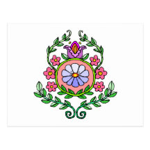 Purple Flower Fantasy Postcards