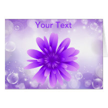 Purple Flower Greeting Card