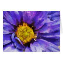 Purple Flower Greeting Card