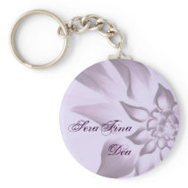 Purple Flower Keychain