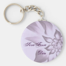 Purple Flower Keychain