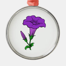 Purple Flower Ornaments