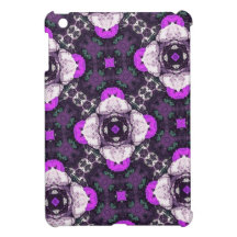 Purple Flower Pattern iPad Mini Cases