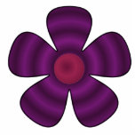 purple flower photo sculptures