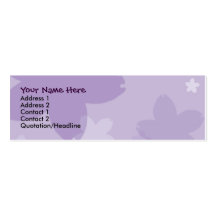 Purple Flower Power Business Cards