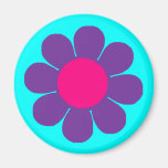 Purple Flower Power Magnets