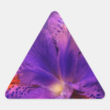 Purple flower power stickers