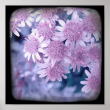 Purple flower print