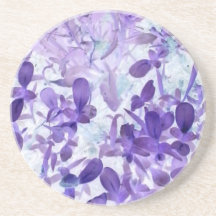 Purple Flower Sandstone Coaster