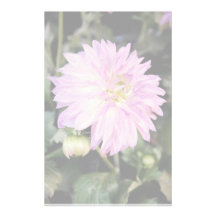 Purple flower stationery