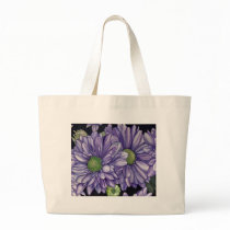 Purple Flowers Tote Bags