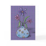 'Purple Flowers' Birthday Card