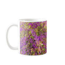 Purple flowers mugs