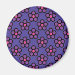 Purple Flowers Refrigerator Magnet