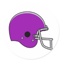 Purple Football Helmet