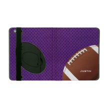Purple Football iPad Case with Stand