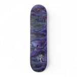Purple forest skate deck