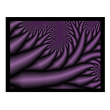 purple fractal post cards