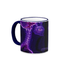 Purple/Fushia C-spine X-ray (double image) mug