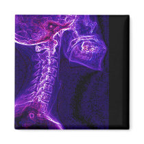 Purple/Fushia C-spine X-ray square magnet